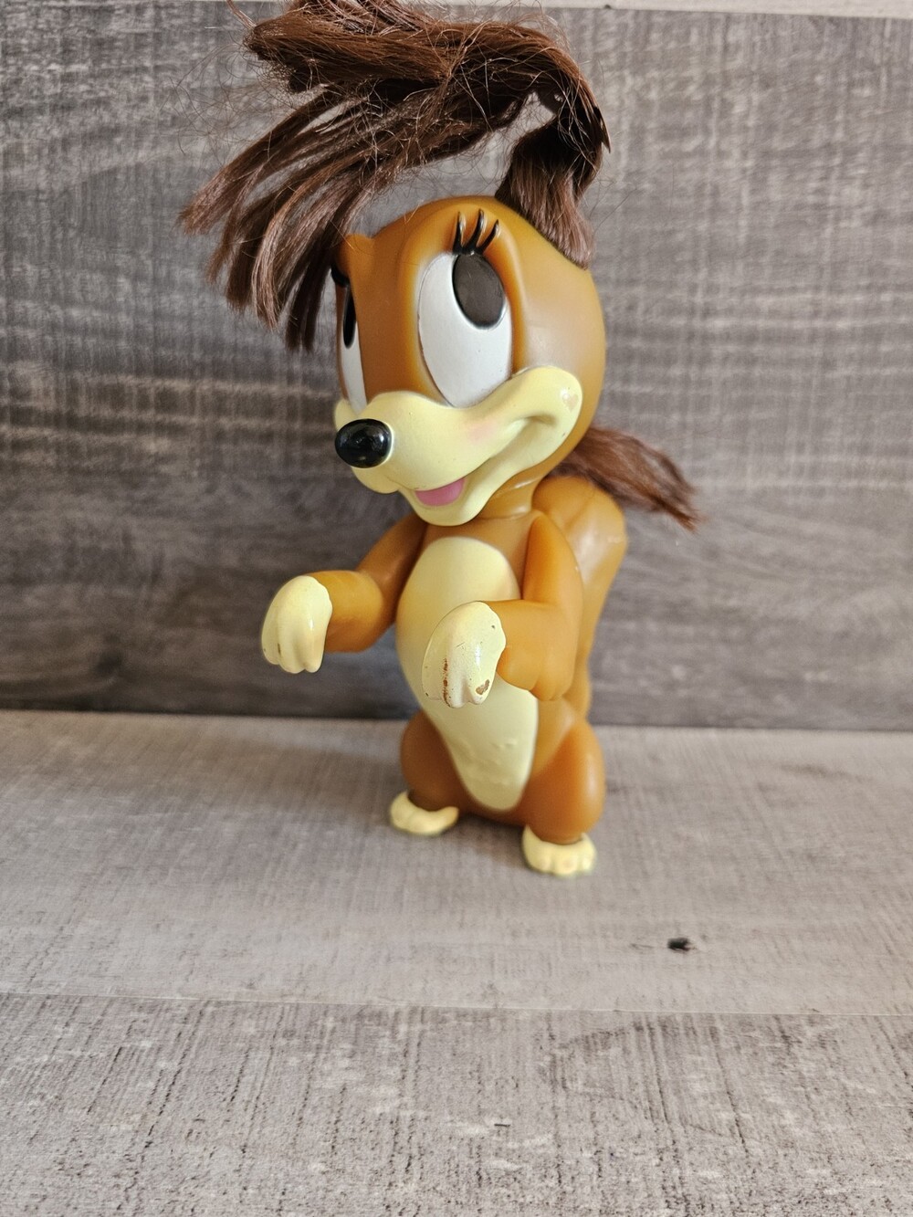 Vintage Disney Fifi 7” Vinyl Figure Minnie’s Puppy Dog RARE! Fifi Large Figure